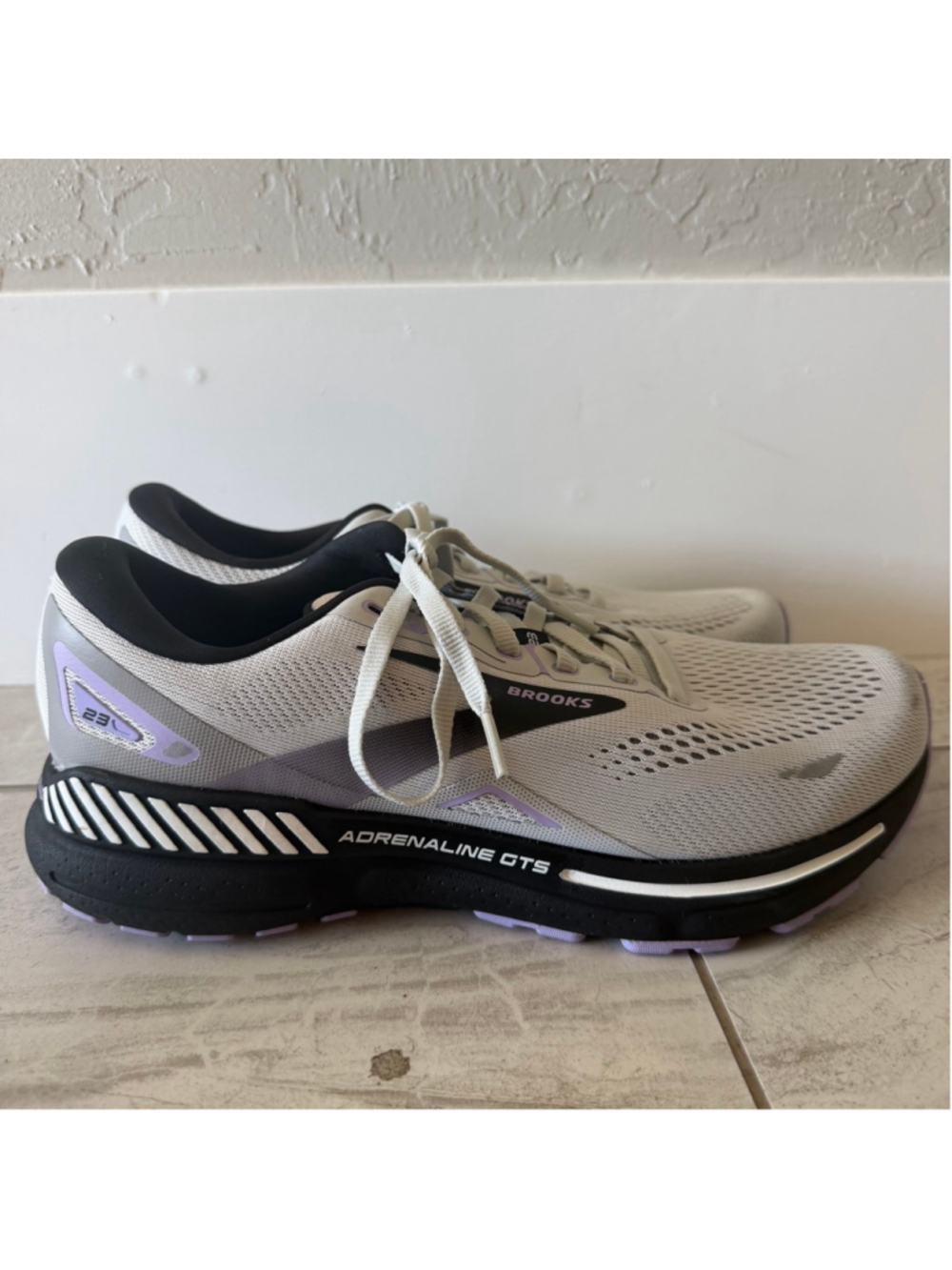 Brooks Adrenaline GTS 23 Athletic Running Sneakers ‘Grey Purple’ Women’s 9.5 W